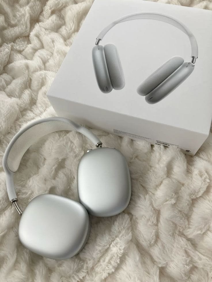 Airpods Max Wireless Over-Ear Headphones with 100% Active Noise Cancellation-High Bass 40mm Sound Drivers with 3D Spatial Audio ( Magnetic Ear Cups)
