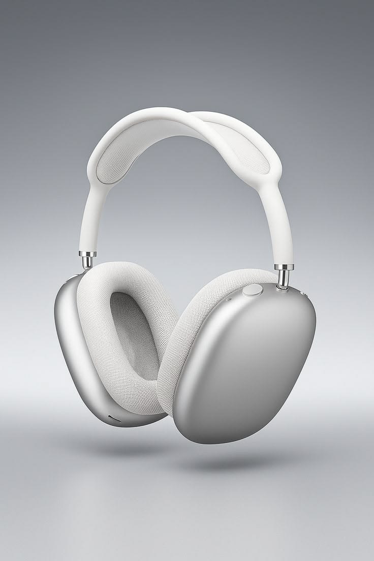 Airpods Max Wireless Over-Ear Headphones with 100% Active Noise Cancellation-High Bass 40mm Sound Drivers with 3D Spatial Audio ( Magnetic Ear Cups)