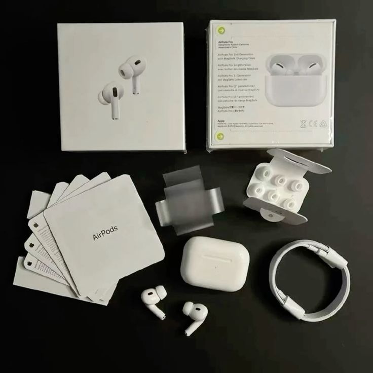 Airpods Pro 2nd Generation with 100% ANC working + 3D Spatial Audio + GPS Tracking (Find My Device) High Bass 11mm Sound Drivers